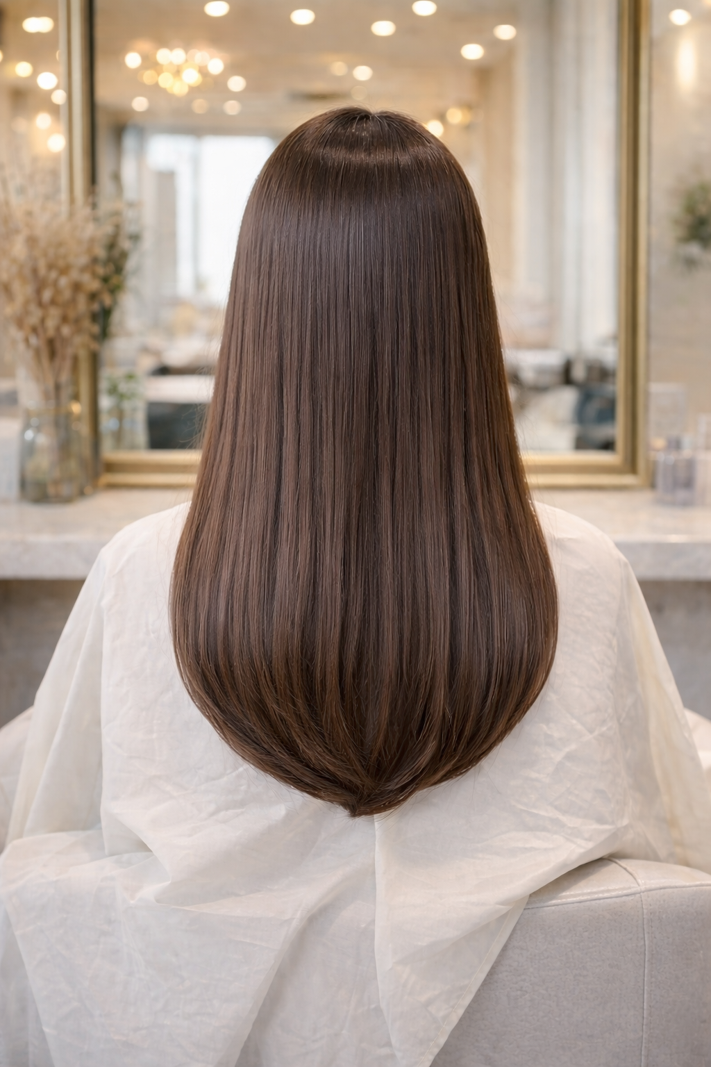 施術後の髪